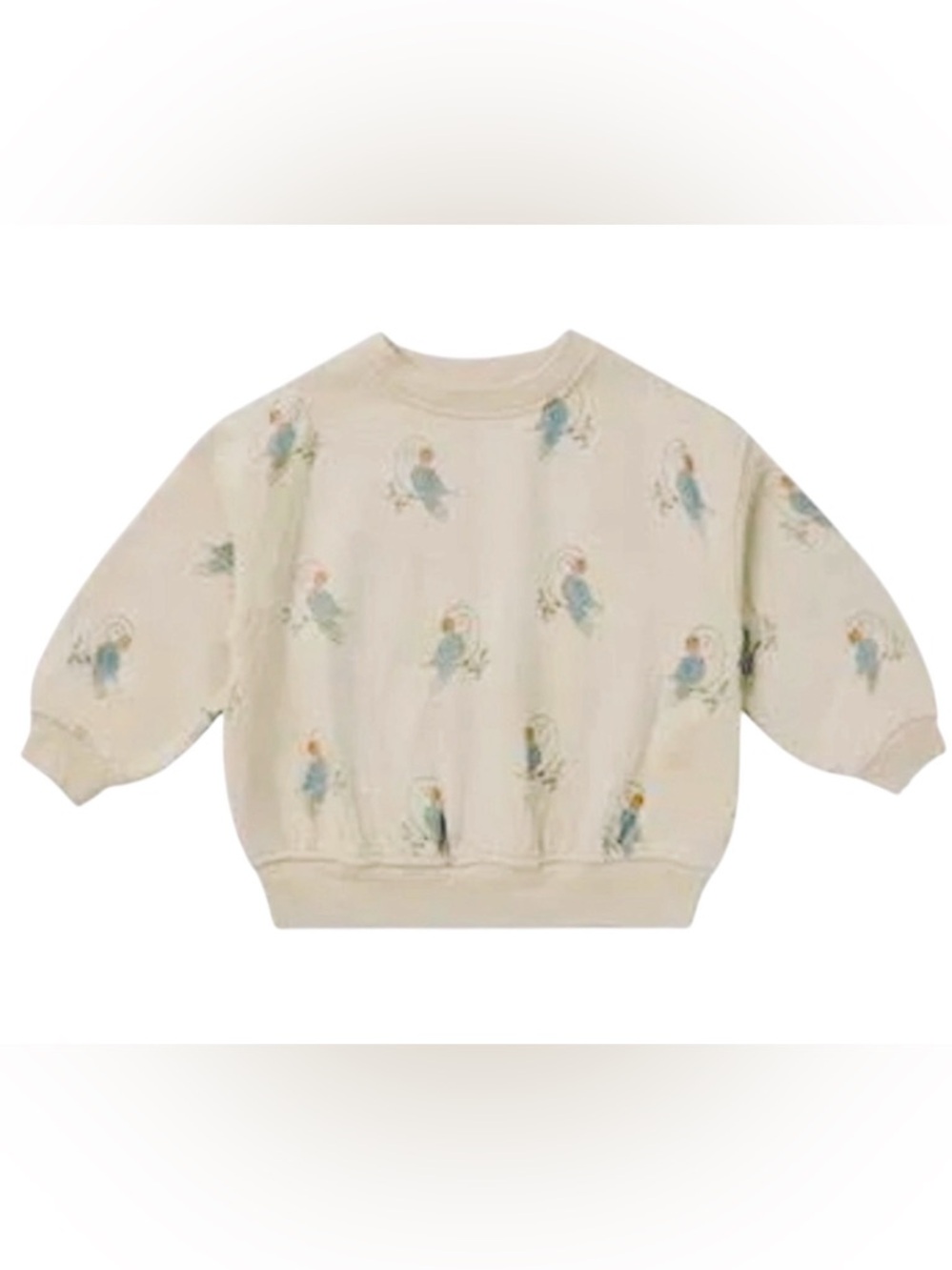NWTS Rylee+ Cru relaxed fit Sweatshirt/Parrots, soft and cozy, sz 12-18 months